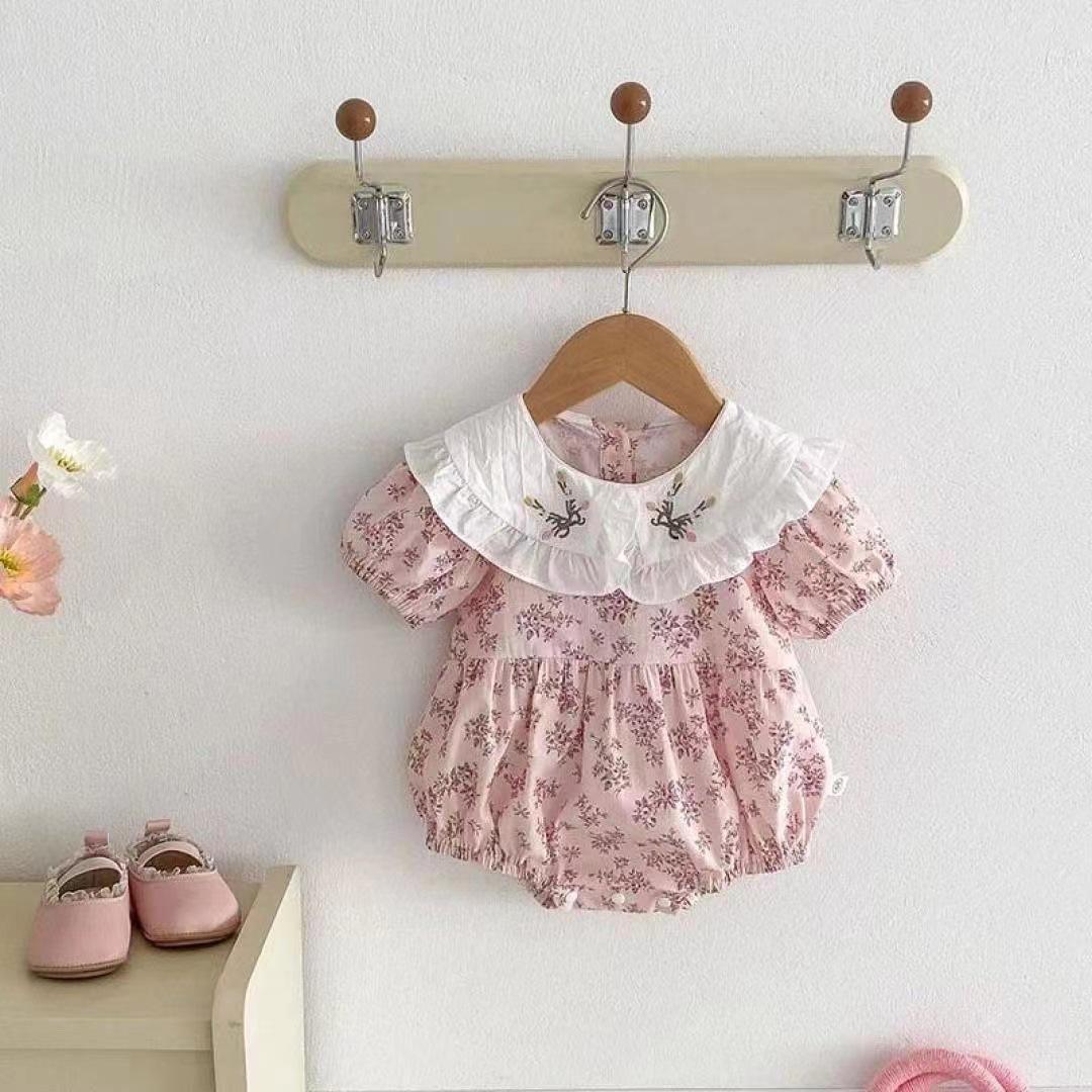 

Infant & Toddler Summer Romper - Short-Sleeved, Lightweight Onesie for Baby s First Outings 66cm