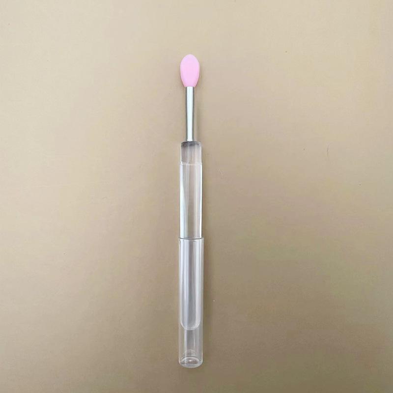 Tragbarer Silikon-Lippenpinsel mit Deckel - Staubdichter kleiner Lippenstift-Applikator