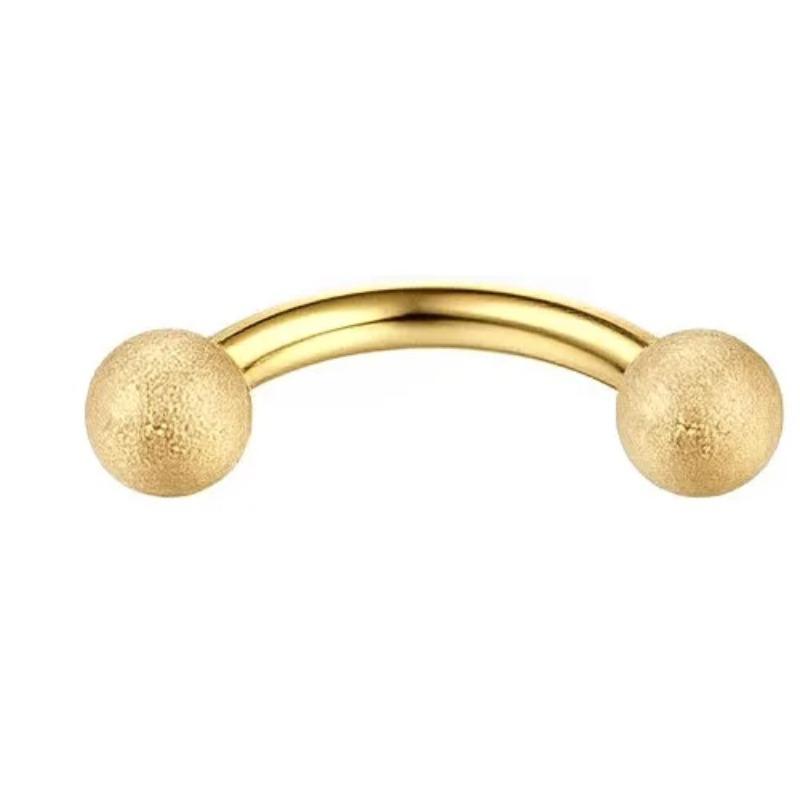 Drperfect 16G Rook Eyebrow Piercing Stainless Steel Helix Hoops Vertical Curved Barbell Daith Conch Septum Stud Jewelry