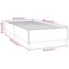 Bed Frame without Mattress Blue 90x200 cm Fabric