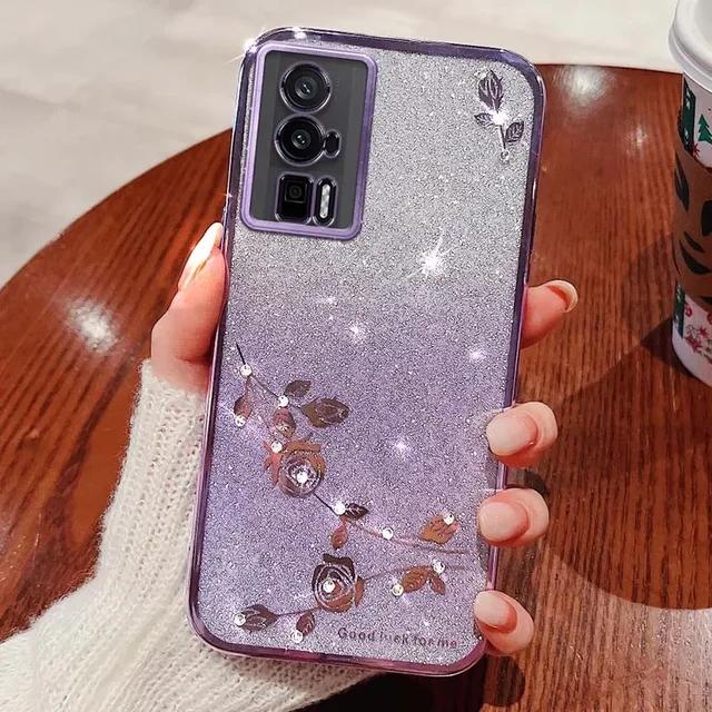 For Redmi Note 12s 11 8 9 10 13 Pro Plus 9A 9C 10C 10A 12C Glitter Rhinestones Shiny Diamond Phone Soft Silicone Case