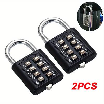2pcs 8-digit Password Lock Set, Suitable For Luggage And Suitcases