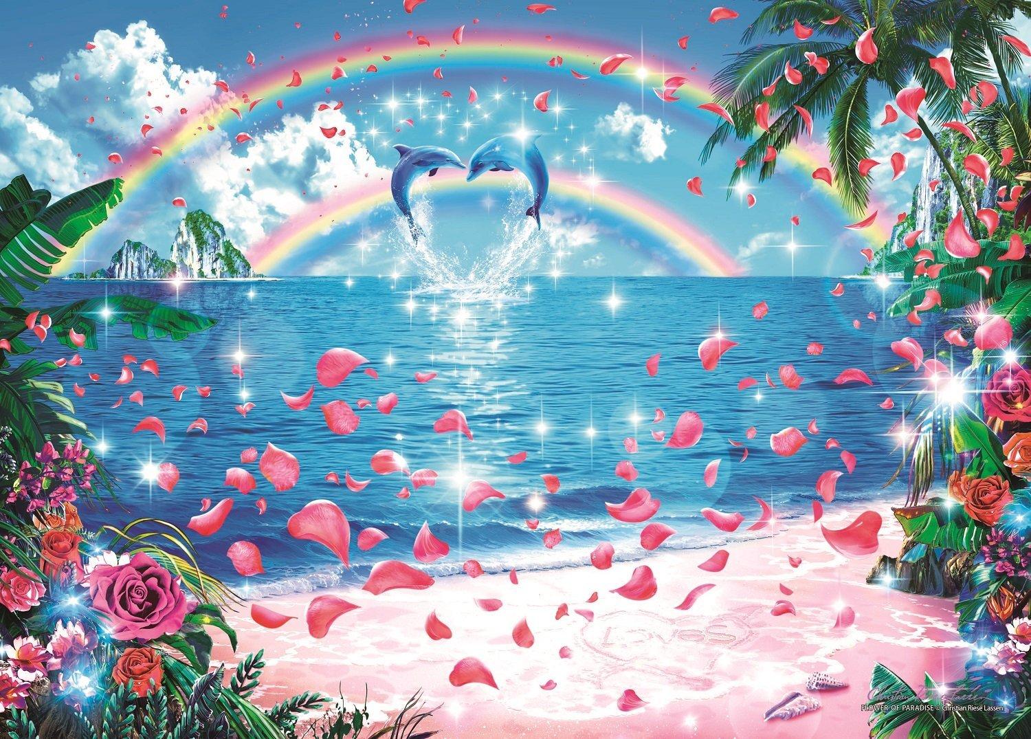 

500 Piece Jigsaw Puzzle Lassen Flower of Paradise [Glowing Puzzle] (38x53cm)