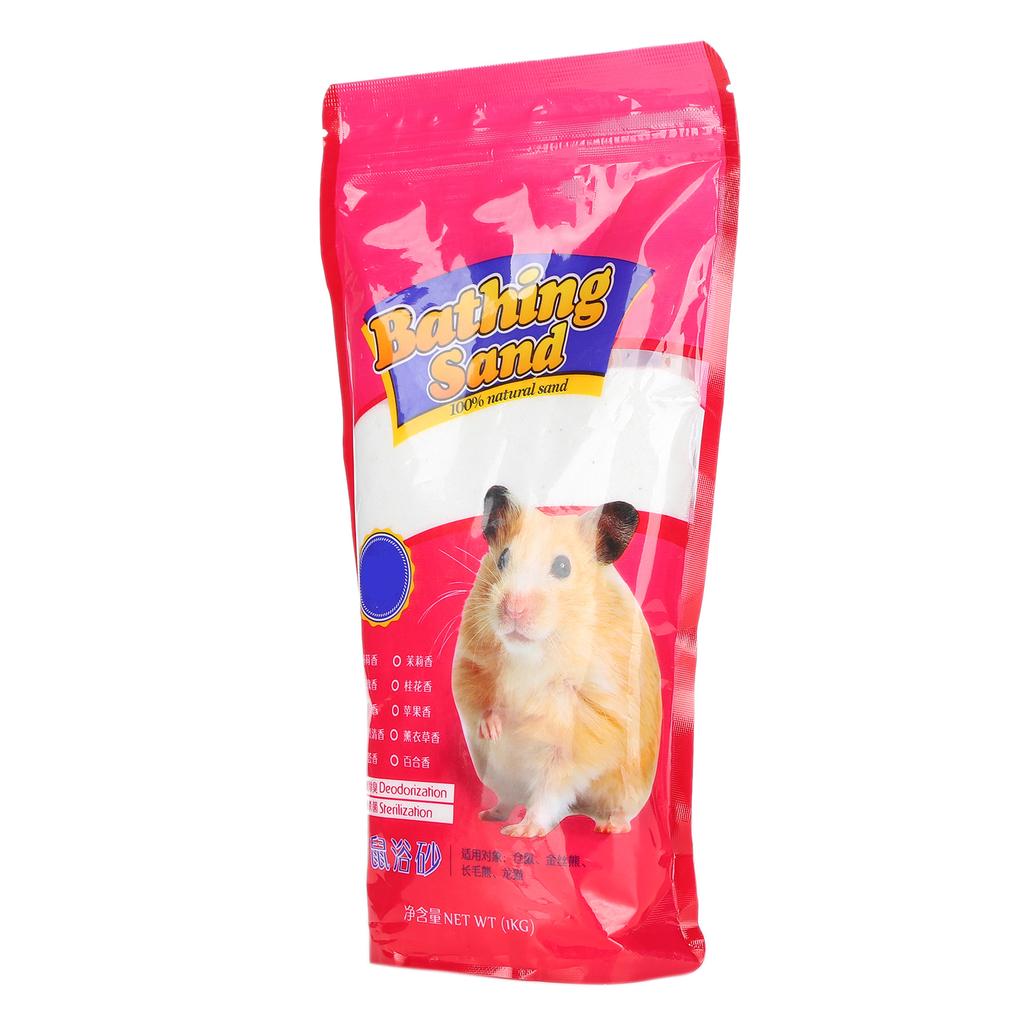 1kg Hamster Bathing Sand Small Pet Shower Cleaning Deodorizing Tool Pet Supplies