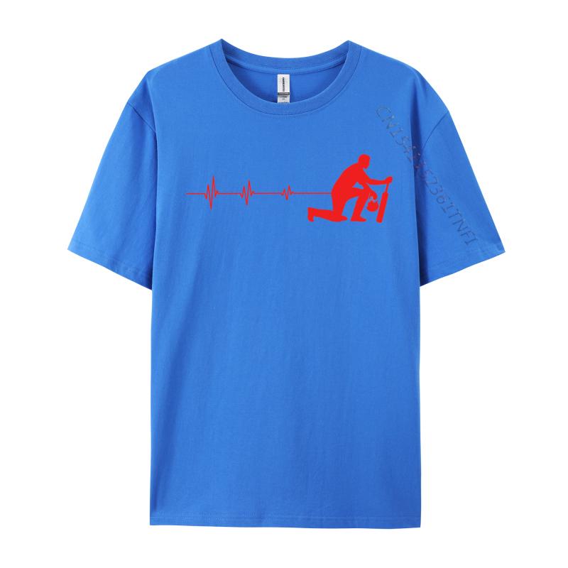 Heartbeat Tshirts Discount Camisa Simple Style Classic Cotton Printed Tops Tees 2024 Brand New Fashion Short Sleeve Tee Shirt