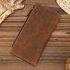 Genuine leather cash wallets vintage leather purse men women clip purse wallet luxury  designer long wallet for male female