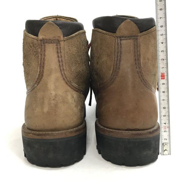 Vasque mountain trekking boots 25.5 brown USA 80s? initial vintage(USED)