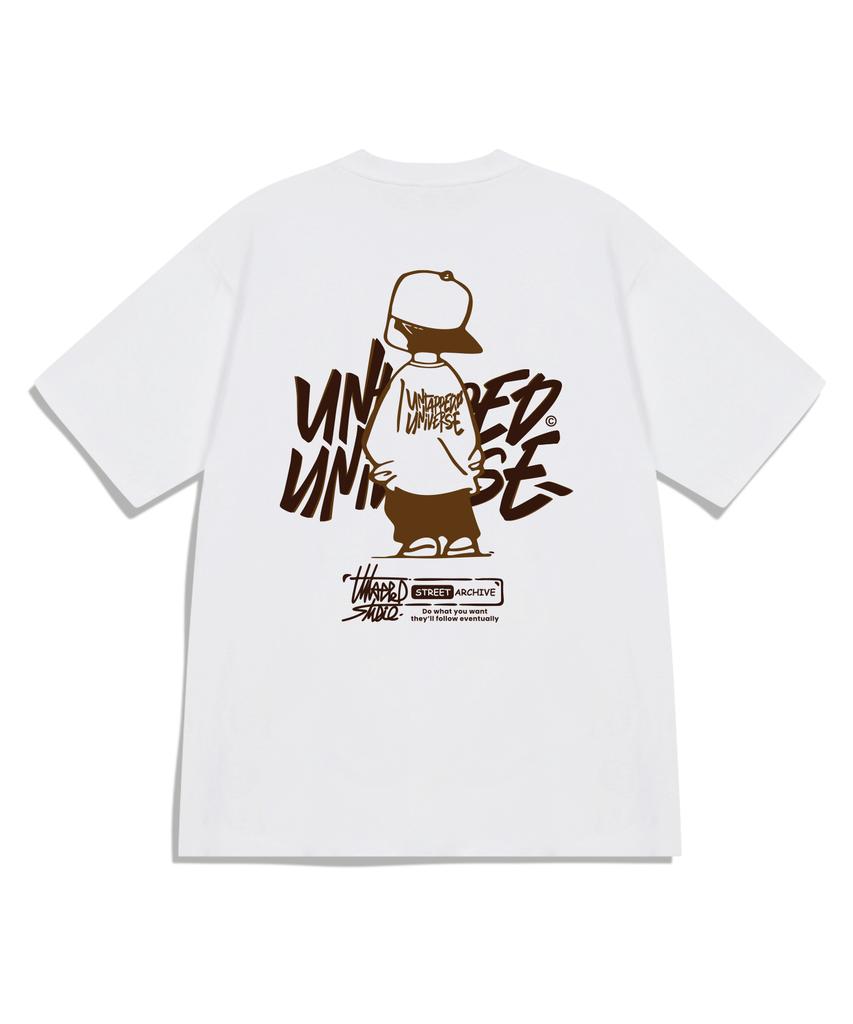 UNTAPPED STUDIO Urban Youth Pure Cotton Oversized Short Sleeve T-Shirt 8 Colors (Type A)