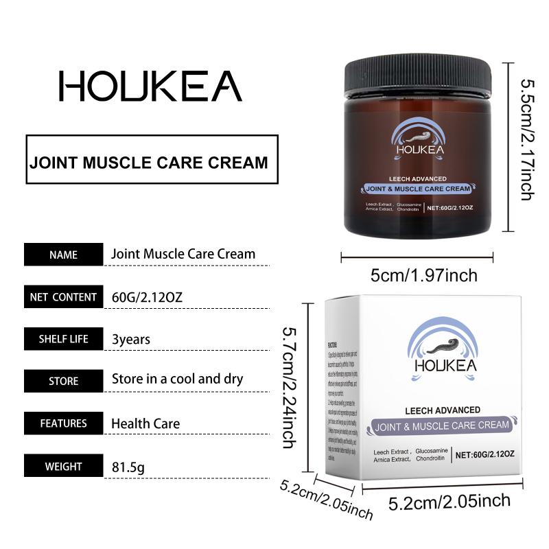 Houkea Joint Care Cream - Relieves Knee And Wrist Joint Pain. Suitable For Daily Body Care And Massage.