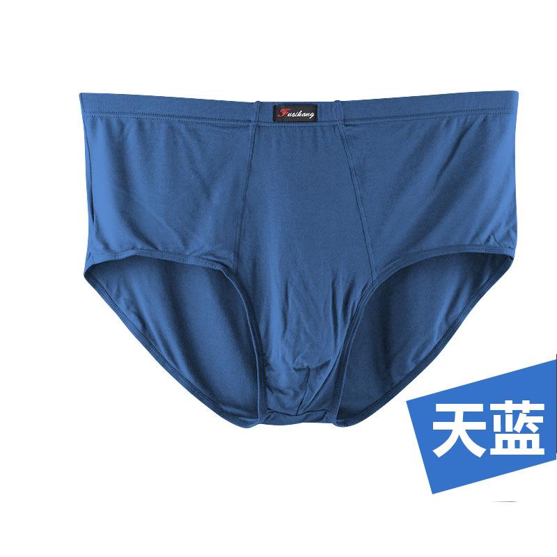 

Мужское нижнее белье треугольной формы с высокой посадкой больших размеров, свободное летнее нижнее белье для мужчин среднего и пожилого возраста 6XL небесно-голубой