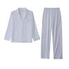 Pajamas Leopard print satin jacquard women's long-sleeved lapel cardigan Russian classic simple women 11091
