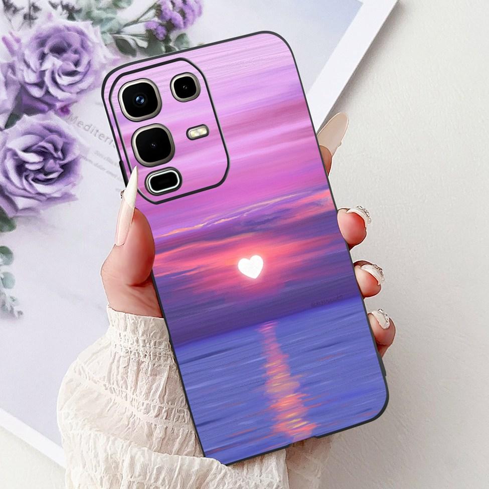 Per Infinix Note 50s X6870 Cover Posteriore Per Infinix Note 50s 5G Custodia Silicone Moda Lusso Fiori Gatto Carino Dipinto Divertente Paraurti