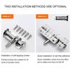 Sliding Bolts Latch Hasp Stainless Steel Heavy Duty Door Lock Gate Safety Toilet Door Lock for Wood Fence Interior Door