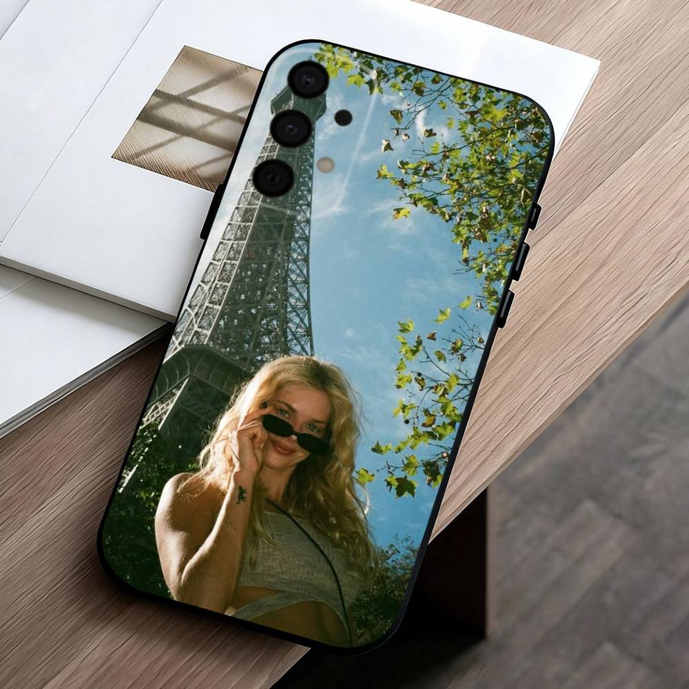 

S-Samara-A Beauty W-W-Weaving Phone Case For Samsung Galaxy A73,A72,A71,A70,A53,A52,A51,Others Soft Black Cover Samsung a52