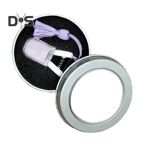 

Мини-ножницы для вязания с защитным футляром, коробкой для хранения, портативным лезвием, маленькими ножницами для шитья, вышивки крестиком, вязания крючком фиолетовый