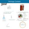 Festive DIY Crafts Christmas Embroidery Kit, Holiday Ornament Craft Xmas Tree Gift Box Pattern, Creative Hobbies Needlework Sewing Kit for Adults