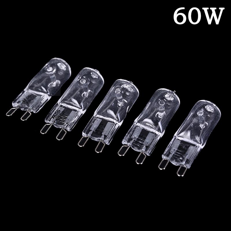 

5 шт. галогенная лампа G9 20/40/60 Вт 220 В теплый белый для настенного светильника прозрачное стекло каждая