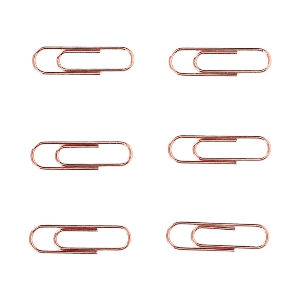 1.1in 100pcs Paper Clips Rust Prevention Increased Slip Resistance Portable Metallic Paper Clips for   Daily Use