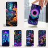 Trippy Plant Mushroom Case For Samsung A51,30,71,S9,Ultra,Lite,S22,10,20,FE,23,21,PIus,Transparent, Silicone