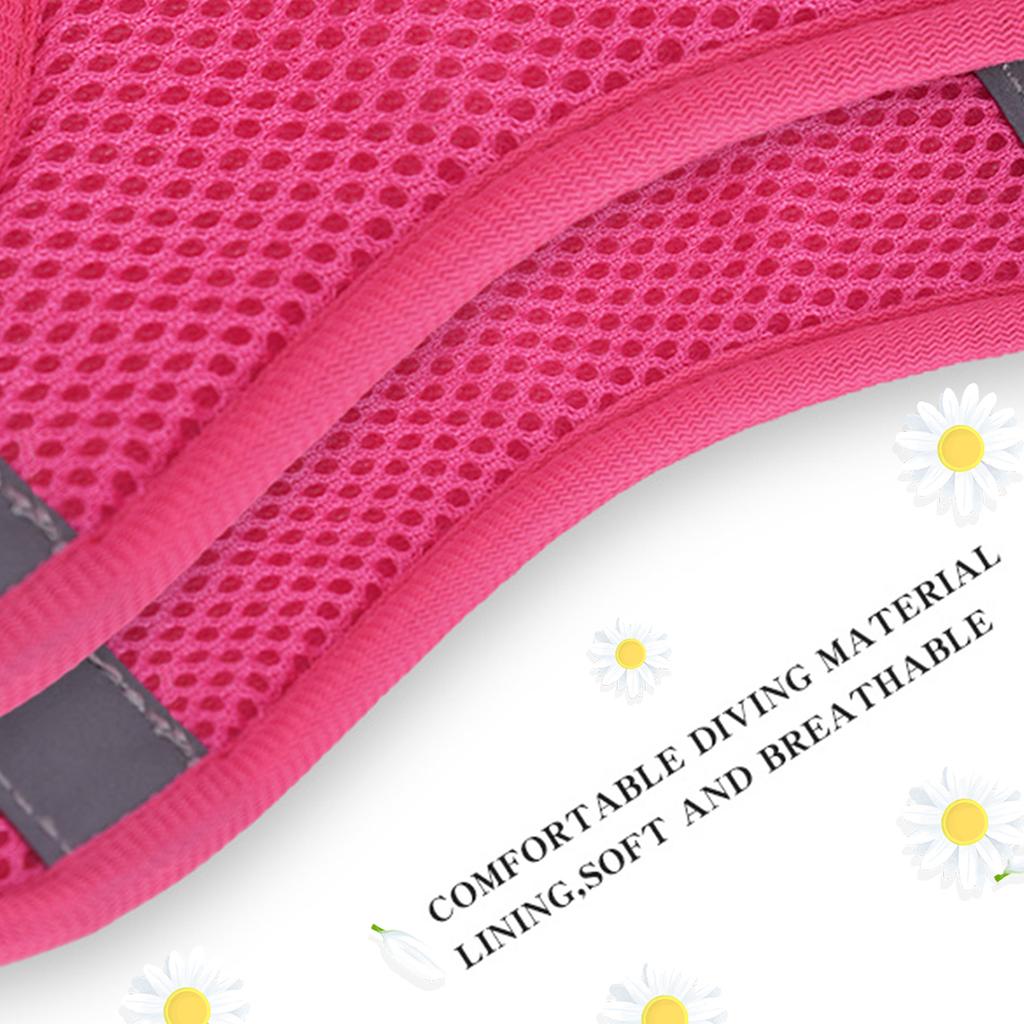 HP404--flower printed pet dog&cat harness, comfortable twill fabric and breathable mesh substrate, 1.5-meter dog rope.