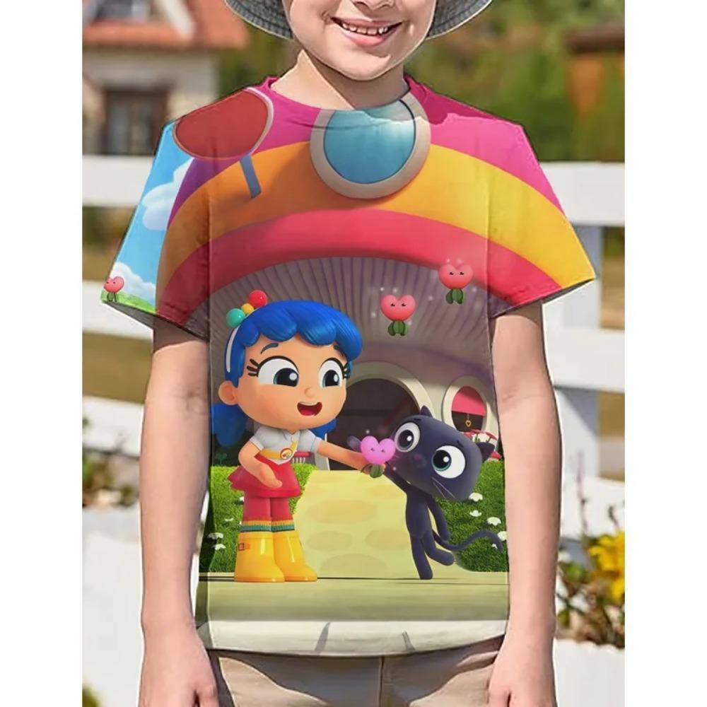 Summer Boys/girls Soft True and the Rainbow Kingdom New Style animation Cartoon Print Casual Tee 3D Printing Children T-shirt