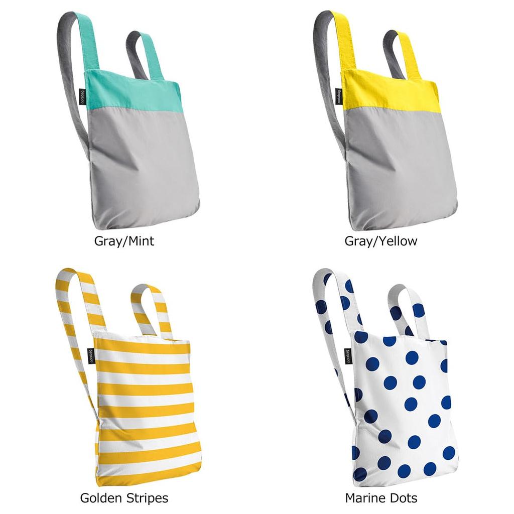 Notabag Eco Bag Backpack BAG BACKPACK NTB002 Notabag Foldable Compact Tote Bag Golden Dots &