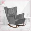 Diana Rocking Chair, Scandinavian, Family Meble, Grey Crystals