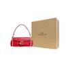 Coach Tabby 26 Flap Closure Side Slit Pocket Polished Pebble Leather Handheld Crossbody Shoulder Bag Medium Women Bags Bright-Red 73995-B4UP7