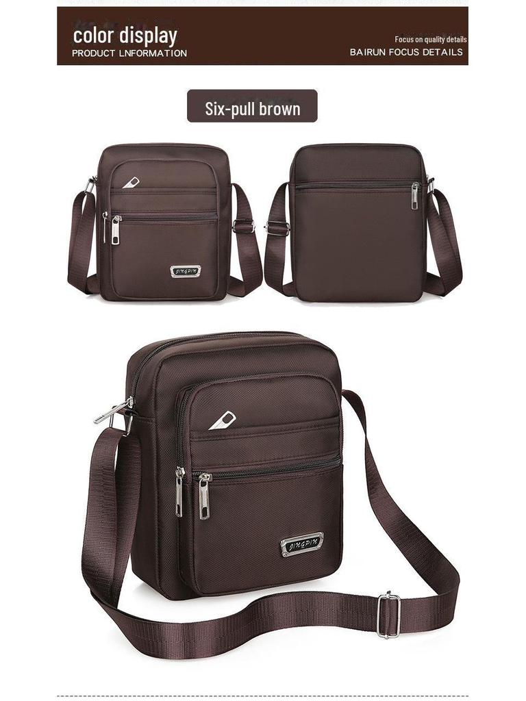 Koreanische lässige mehrlagige wasserdichte Schulter-Umhängetasche für Männer und Frauen