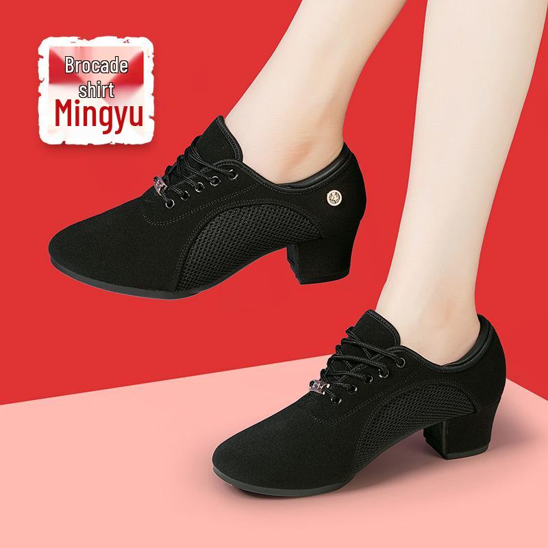 Women's Latin & Ballroom Dance Shoes - Soft Sole, Breathable, Lightweight, Ideal for Teachers, Training & Square Dance.