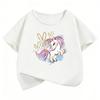 Fashion Horse with Love Heart Design TShirt Printed T Shirt Girls Summer Clothes Short Sleeve Tops TShirts Cute Clothing