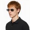 Gucci Rectangular Sunglasses With Adjustable Degree Logo Engraving Men sunglasses Gold GG1457S001