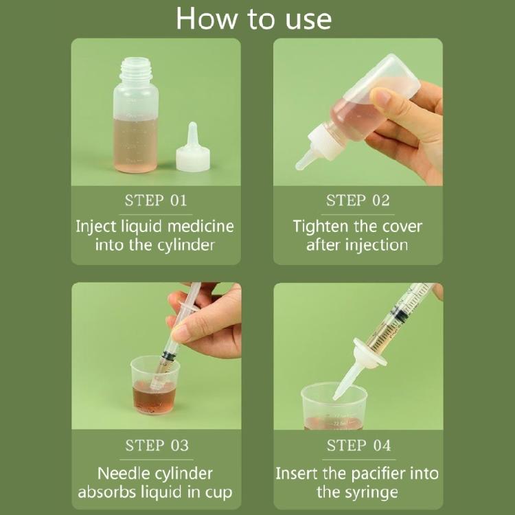 11Pcs Pet Nursing Kits Nipple Syringes Feeder Milk Feeding Bottles for Newborn