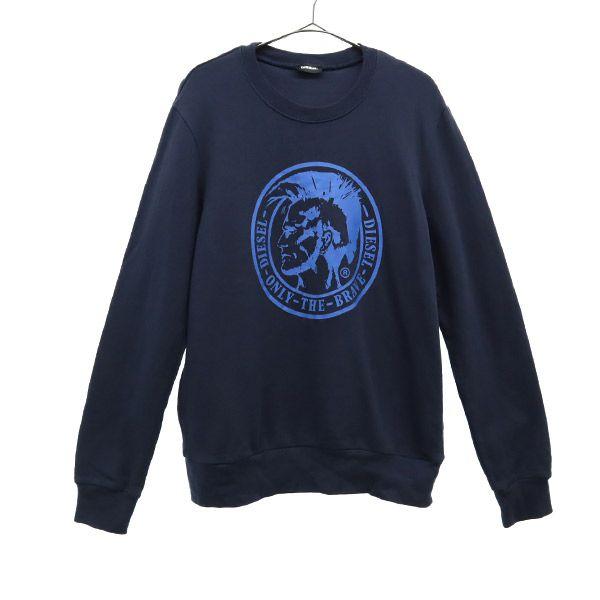 

DIESEL Print Long sleeve sweat trainer 16 Navy Kid s Used