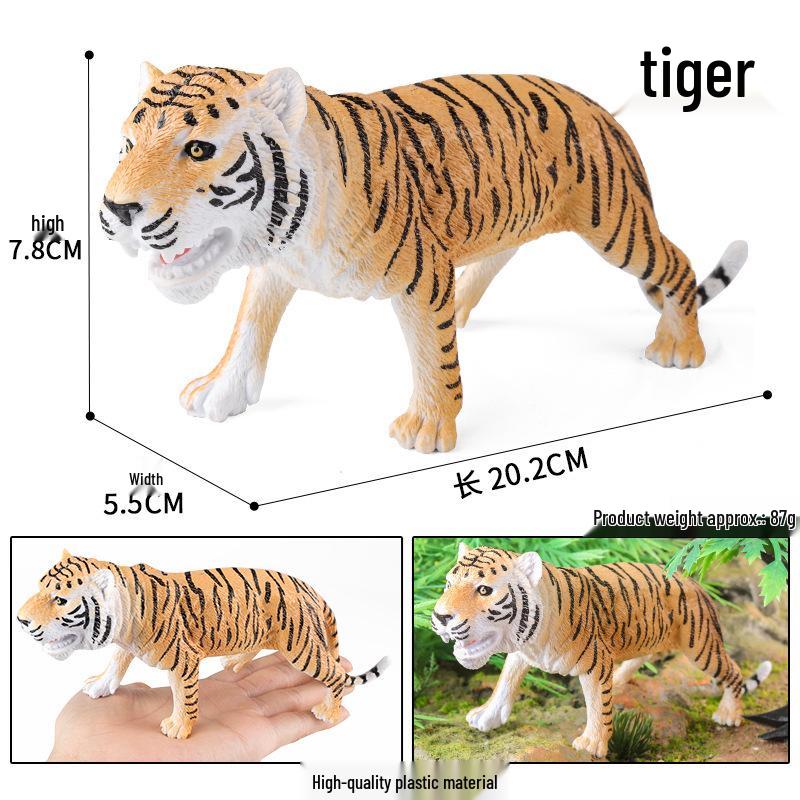 Children's Farm Animal Models: Cow, Pig, Rooster, Donkey, Duck, Cat, Sheep - Plastic Toy Set