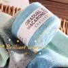 100g/roll Macaron Rainbow Section Dyed Yarn Mohair Blend Hand Woven Crochet Baby Sweater Outer Scarf Cake Thread Soft Fluffy