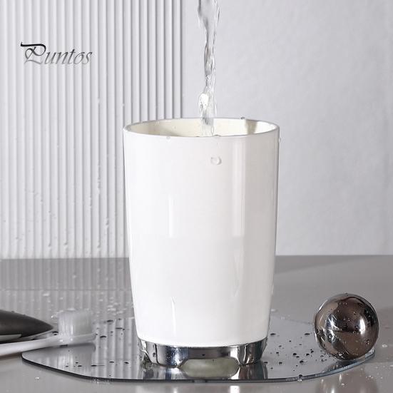 Bathroom Tumbler 300ml Toothbrush Cup Large Capacity Electroplating Thickened Letter Toothpaste Pattern Wide Caliber Household Holder for Home