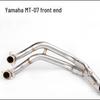 MT07 MT09 FZ07 FZ09 XSR900 Motorcycle Exhaust Pipe for Full/Front Section Modification