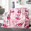 Piglet'S Pink Adventure Flannel Blanket Super Soft Warm Cozy Blanket For Sofa Bed Office Travel Allseason Home Decor Gift