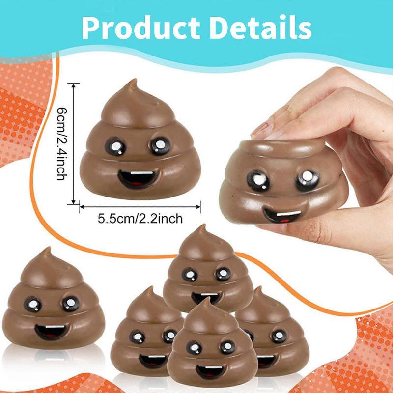 Prank Poo Moldable Squeeze Toy For Adults Children 120g Portable TPR Slow Spring Back Design Multicolor