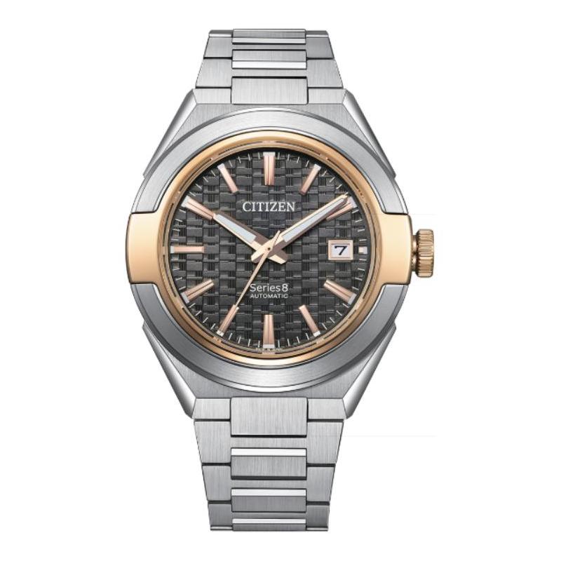 

CITIZEN 100 meters waterproof and elegant Automatic Steel Strap 40.8mm men s watch black dial NA1034-51H чорний