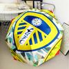 Leeds United Crest Pattern Umbrella Folding Umbrella, Automatic Umbrella 8-Frame for Travel, Camping Use Gift for Halloween Christmas
