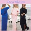 Elegantes Sommer-Locker-Taschenkleid mit stilvollem Cut-out-Design und weichem Strickstoff