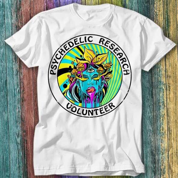 

Psychedelic Research Volunteer Terence Mckenna Magic Mushroom T Shirt Tee 366 XL
