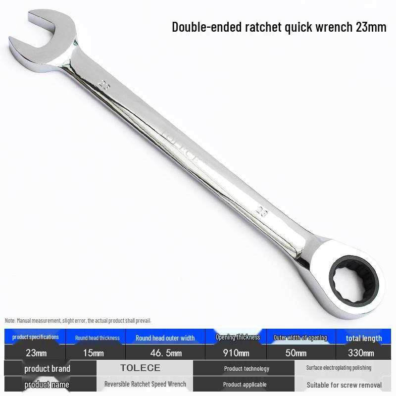 QuickTorx Reversible Ratchet Open-End Wrench