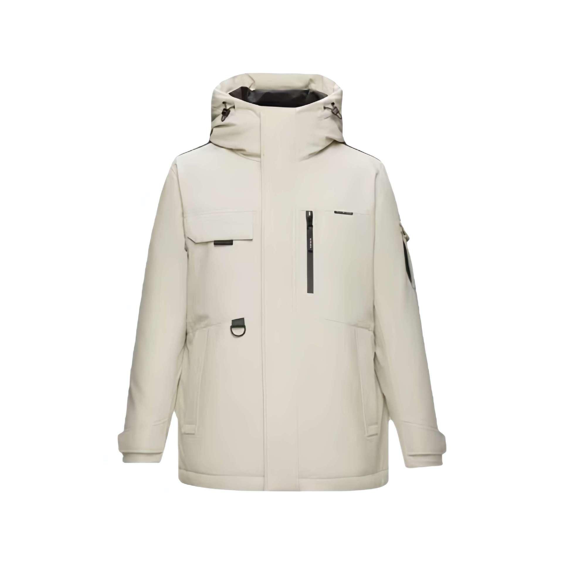 

HY899 Men s Goose Down Jacket: Autumn/Winter Three-Proof, Graphene Heat-Storing Coat Small (175) хакі