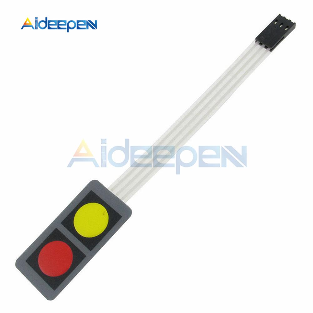 1*2 3 4 5 Interruptor de Membrana con Botones 3*4 4X5 Teclado Matricial 1X6 Panel de Control con Botones y LED Kit DIY Para Arduino