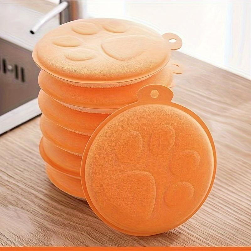 Thick Magic Dishwashing Sponges - Double-Sided, Non-Stick Oil Kitchen Scrubbers with Rich Foam & Super Absorbency for Quick Cleaning