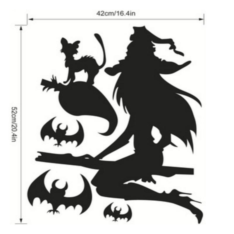 Happy Halloween Wall Sticker Window Home Decoration Halloween Wall Sticker Photo Wall PVC 42*52cm KTY