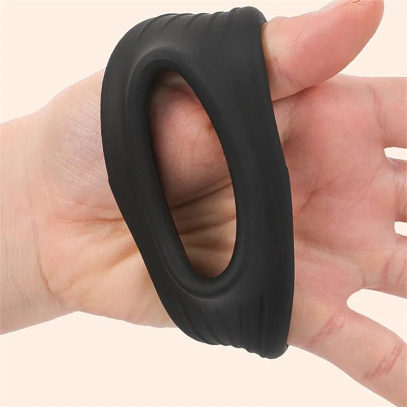 Male Cock Cage Penis Rings Delay Ejaculation Lasting Erection Scrotum Testis Restraint Adult Games Sex Toys For Men Reusable
